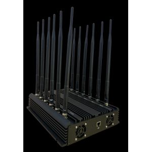 Buy cheap 4G 5G WiFi Cell Phone Signal Jammer 12 Antenna Adjustable Software Management Control from wholesalers