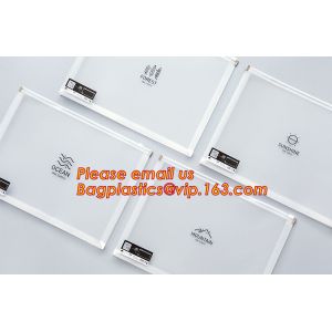 Buy cheap hot selling cheap A4, A5, A6, B5 transparent plastic pe zip lock files bag /zip wallet with printing from wholesalers