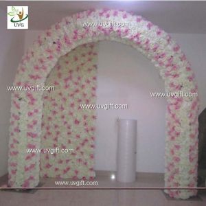 Buy cheap UVG 2.5 meters artificial rose and hydrangea wedding arch in silk flower head for event backdrops decor CHR1121 from wholesalers