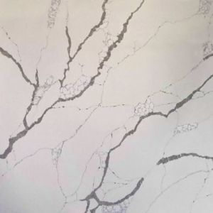 Buy cheap Custom Size 25MM White Calacatta Quartz Stone With Big Grey Veins from wholesalers