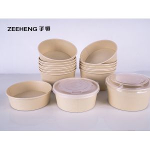Buy cheap 32oz ZIHENG Bamboo Pulp Bowl With Flat Lids from wholesalers