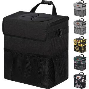 Buy cheap Car Trash Can For Car Cute, Car Trash Bag Bin Hanging Waterproof Automotive Car Garbage Cans Leak Proof Vehicle from wholesalers