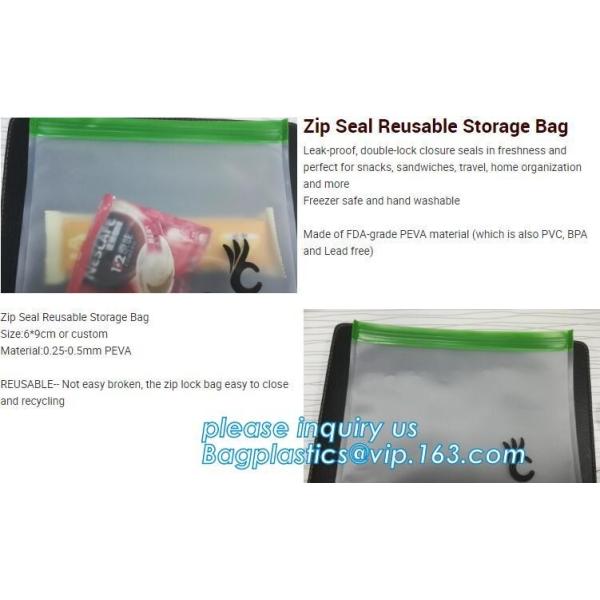 Seal Reusable Fresh Vegetable Easy Clean Silicone Food Storage Bag, Airtight