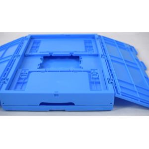 Collapsible plastic container stackable turnover plastic box storage