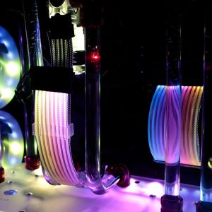 Buy cheap RGB Computer Cable Sleeves Wire Electrical Manufacturing Equipment Magnetico CE FCC Flat Nylon Cable Ties from wholesalers