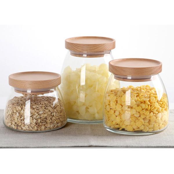 Buy cheap Lead Free Sealable Glass Jars Household Food Grade Storage Tanks For Coffee Beans from wholesalers