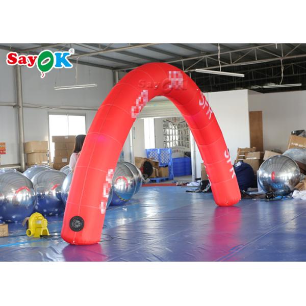Custom Inflatable Arch Red 6*3m Inflatable Arch Start Finish Line For Advertising Event SGS