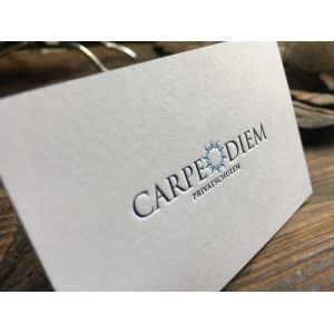 China Free Design Double Sided Letterpress Business Cards With Painted Edge 90*54mm on sale