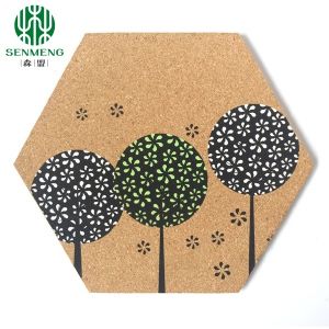 Buy cheap High Density Backing Material Natural Hexagonal Self-Adhesive Cork Board for Damage-Free from wholesalers