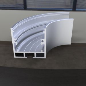 35*35mm Circular LED Profile Strip Extrusion Anodized Aluminium Alloy