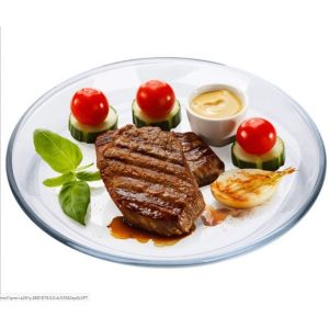 Buy cheap Heat Resistant Borosilicate Round Charger Plates For Micwave from wholesalers