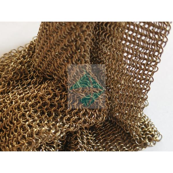 Buy cheap Chainmail Weave Ring Mesh Type Antique Appearance Metal Mesh Drapery With Metallic Color For Window Sun Shade from wholesalers