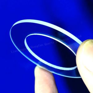 High Light Transmittance Custom Round Quartz Flange Seal Transparent Sheet