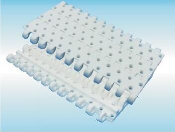 Quality ZY2530PT PLASTIC PERFORATED CONVEYOR MODULAR BELTS FLAT TOP BELTS WITH OPEN AREA MATERIALS PP POM ACETAL FDA FOOD GRADE for sale