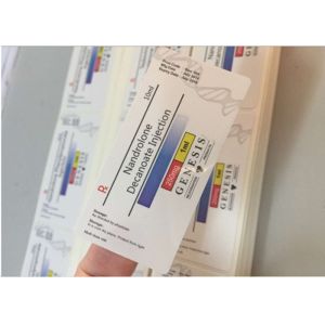 Buy cheap Nand Decanoate Glass Vial Labels Square Shape Glossy Lamination Surface from wholesalers