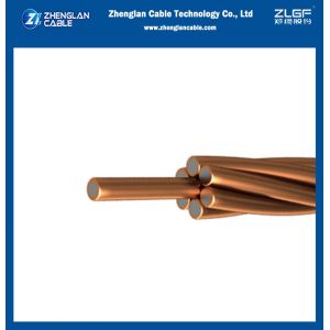 CCS Copper Clad Steel Strand Bare Conductor 9AWG 2.91mm 40% Conductivity ASTM B