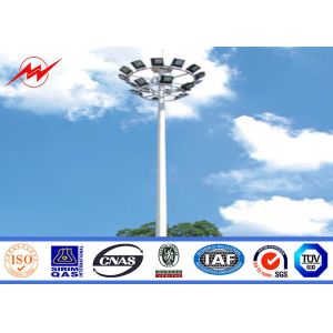 Buy cheap Outdoor 80M Galvanized Painting High Mast Pole with Lifting System from wholesalers