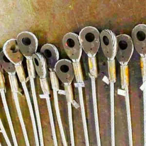 Buy cheap Ductile Iron 28mm Solid Thimble Wire Rope Sling Assembly from wholesalers