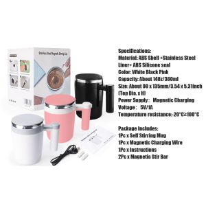 Buy cheap Rechargeable Automatic Magnetic Self Stirring Coffee Mug 12 Ounces from wholesalers