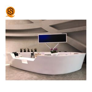Buy cheap Solid Surface Airport Reception Desk Easy Repairable SGS Certification from wholesalers