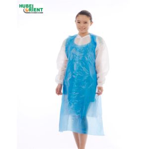 Buy cheap Disposable PE Apron Medical Disposable Polythene Aprons Blue Aprons With Smooth Surface from wholesalers