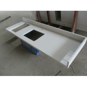 Buy cheap Scratch Resistant Engineered Stone Kitchen Countertops 7 Mohs Hardness from wholesalers