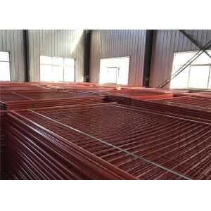 Buy cheap High visibility Orange Color Temporary Fencing Panels 2.1mx2.5m super panels OD 32mm and 40mm tube from wholesalers