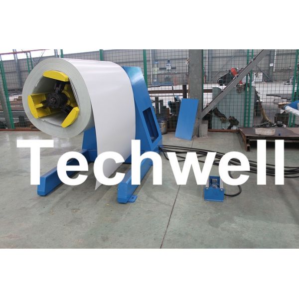 Quality 5 Ton Hydraulic Auto Decoiler / Uncoiler Curving Machine With Uncoiling Speed 0 - 15m/min for sale