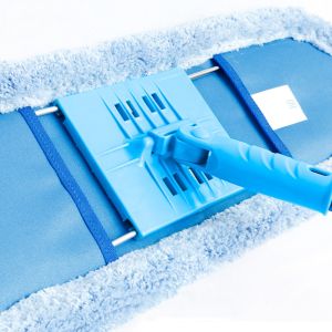 Washable Blue 1.5M Aluminum Handle Microfiber Dry Mop Set