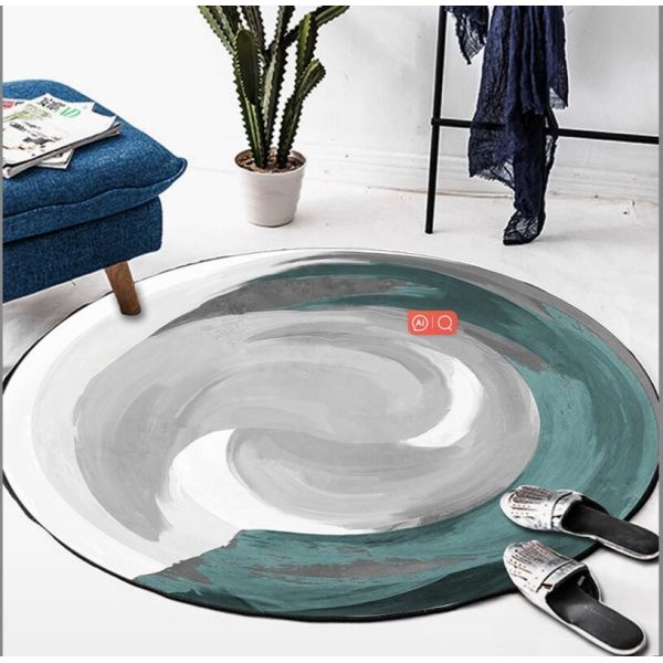 Quality Inkjet Painting And Simple Style Carpet Living Room / Hotel Carpet for sale