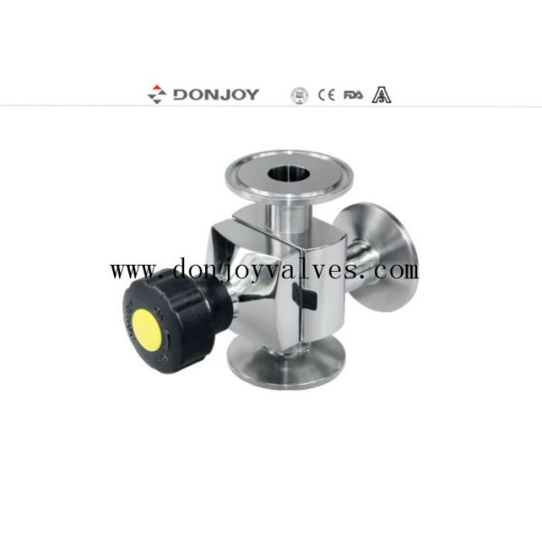 Quality EPDM Manual Diaphragm Valve L Type With No Dead Leg for sale