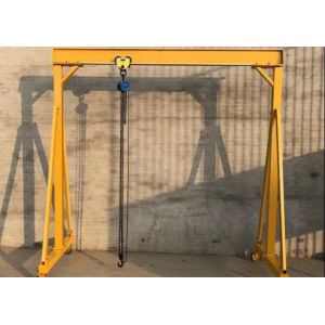 Buy cheap Laboratory Warehouse Height 5M 3T Manual Gantry Crane from wholesalers