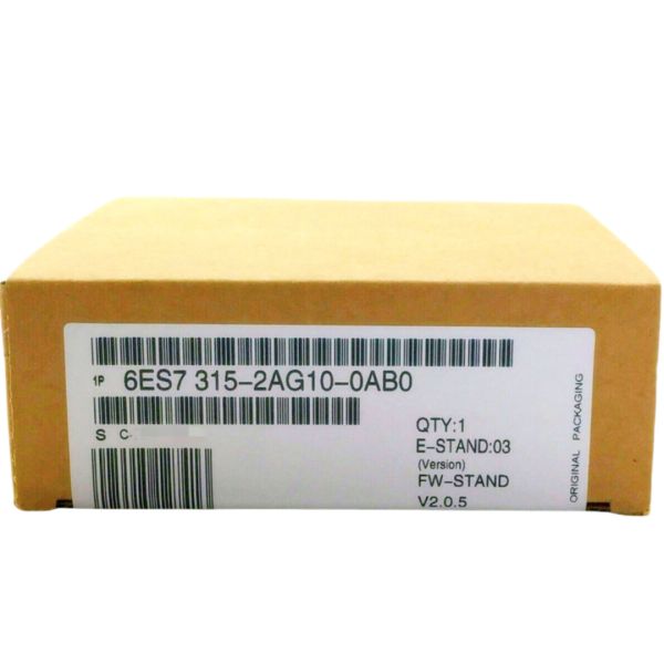 SIEMENS 6ES7315-2AG10-0AB0 SIMATIC S7-300, CPU 315-2DP CENTRAL PROCESSING UNIT