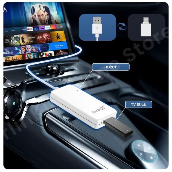 Buy cheap HD2CP Wired CarPlay To HDMI Conversion Box 1080P Car TV Mate Adapter Bluetooth Connectivity from wholesalers
