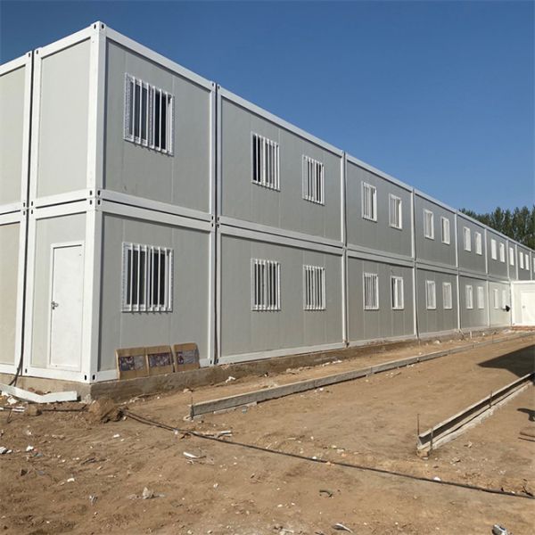 Quality 20ft Rain And Wind Proof Garage Storage Container House 2 Floor Prefabricated Flat Pack Container for sale