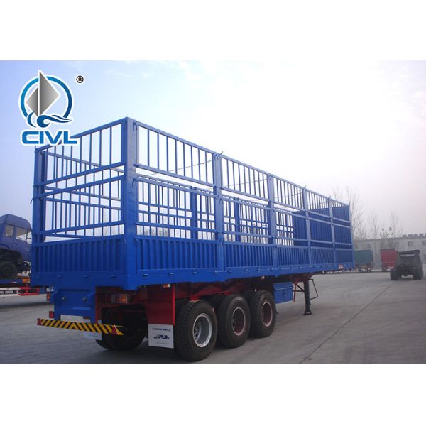 CIVL New 3 Axles High Column Frame Cargo Semi Trailers For Poultry Transportatio