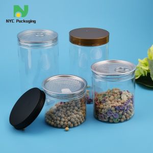 Buy cheap 350ml 11oz PET Plastic Jar Child Resistant With Lid from wholesalers