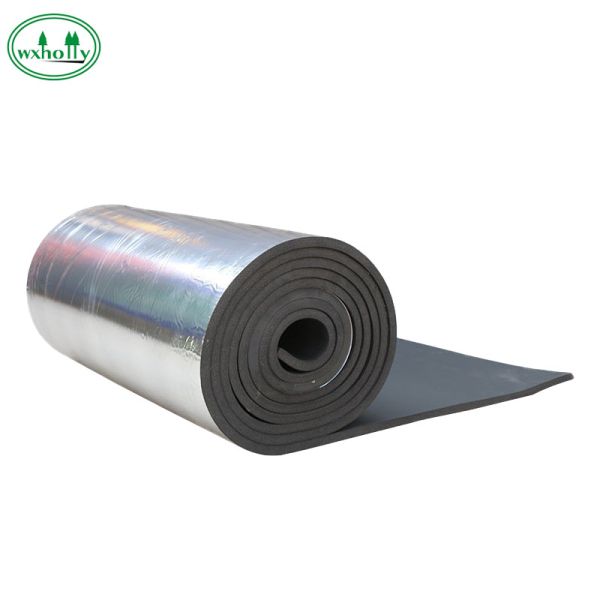 Quality Backed Aluminum Foil Elastic Class B1 3mm Rubber Insulation Roll for sale