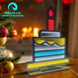 Buy cheap Christmas Love LED Light Acrylic Magic Mirror Abyssal Infinite Mirror for Power Cord from wholesalers