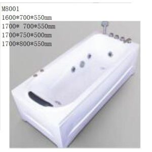 Buy cheap Acrylic Rectangle Freestanding Jacuzzi Bathtub Fashion Design OEM / ODM Services from wholesalers