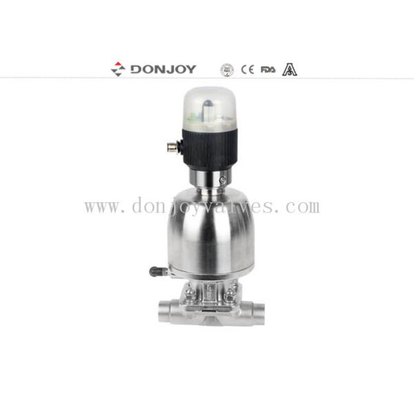 SS 316L Full Port Mini type Clamped diaphragm valve wtih F top( One sensor to