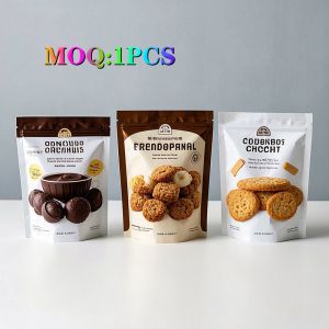 Premium Odor-Blocking Plastic Pouches With Zippers Custom Food Packaging For