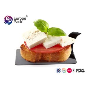 Buy cheap Black Disposable Dessert Plates Ps Material Plastic Pudding Cups from wholesalers