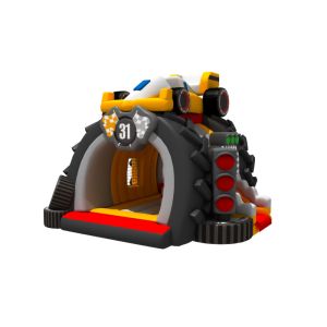 Buy cheap Racing Theme Tarpaulin Inflatable Combos Free Printing Black Tires from wholesalers
