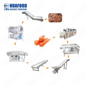 Potato Processing Line Use For Carrots Papaya Vegetable Peeling Wash Sliced