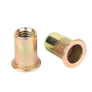 Buy cheap Galvanized Flat Head Nut with Grade 4.8/8.8/10.9/12.9 Ect Knurled Vertical Rivets from wholesalers