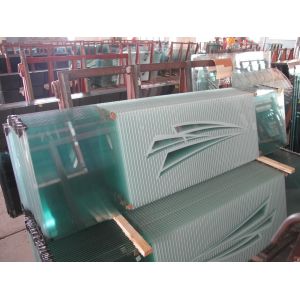 Buy cheap Silk Printing Tempered Art Glass For Curved Shower Room from wholesalers