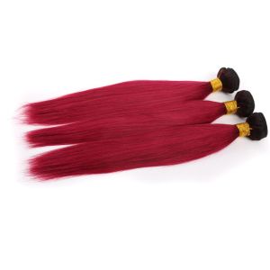 Buy cheap 12-24 Inches Burg with Dark Roots 8A Grade Unprocessed Virgin Hair Extension from wholesalers