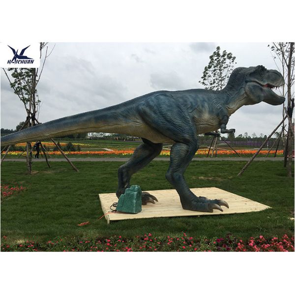 Quality Jurassic Realistic T Rex Lawn Ornament Waterproof / Sunproof / Snowproof for sale