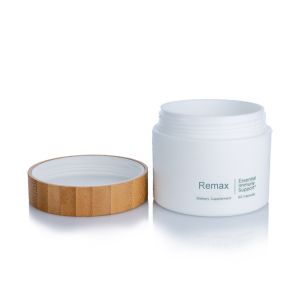 Buy cheap 50ml White Opaque Plastic Cosmetic Cream Jars With Silver Lids from wholesalers